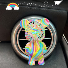 Load image into Gallery viewer, Mini Car Fan Car Air Vent Outlet Perfume Clip Air Freshener Fan Charm Bear Decor Automobile Interior Decoration Accessories
