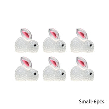 Load image into Gallery viewer, 2/6Pcs Car Interior Accessories Cute Luminous Bunny Car Luminous Ornament Center Console Steering Wheel Rear Mirror Rabbit Decoration
