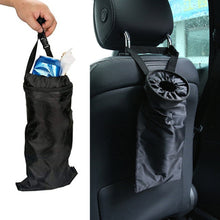 Load image into Gallery viewer, Car Garbage Bag Dust Seat Back Storage Dustbin Rubbish Bin Box Sundries Holder Organizer Pocket Bags Trash Can Car Accessories
