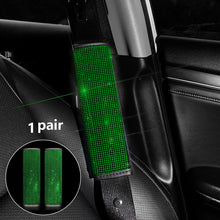 Load image into Gallery viewer, 2Pcs Rhinestones Crystal Car Seat Belt Cover Shoulder Pads Covers Soft Comfort Plush Shoulder Strap Auto Interior Accessories Car Styling
