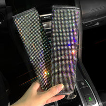 Load image into Gallery viewer, 2Pcs Rhinestones Crystal Car Seat Belt Cover Shoulder Pads Covers Soft Comfort Plush Shoulder Strap Auto Interior Accessories Car Styling
