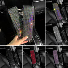 Load image into Gallery viewer, 2Pcs Rhinestones Crystal Car Seat Belt Cover Shoulder Pads Covers Soft Comfort Plush Shoulder Strap Auto Interior Accessories Car Styling
