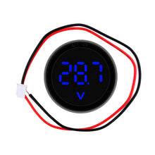 Load image into Gallery viewer, LED Digital Display Circular Two-wire Voltmeter DC Digital Voltmeter Head Display Reverse Connection Protection DC 4-100V
