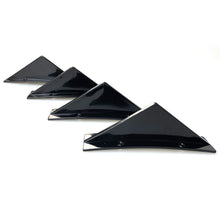 Load image into Gallery viewer, 4Pcs Universal Car Rear Bumper Lip Diffuser Fin Trim Gloss Black ABS Car Rear Bumper Shark Fin Spoiler Splitter Car-Styling
