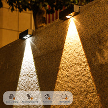 Load image into Gallery viewer, Super Bright Solar Light Outdoor Wall Spot Light Wall Solar LED Light Outdoor Wall Lamp Waterproof Garden Decoration Lamp Fence Corridor Sunlight Stairs Solar Lamp

