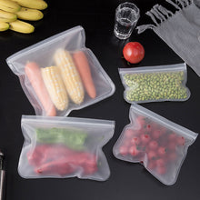 Load image into Gallery viewer, 1pc Reusable Silicone Food Storage Bag Zip Food Bag Leakproof Containers Fresh Bag Food Storage Bag Fresh Wrap Ziplock Bag
