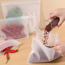 Load image into Gallery viewer, 1pc Reusable Silicone Food Storage Bag Zip Food Bag Leakproof Containers Fresh Bag Food Storage Bag Fresh Wrap Ziplock Bag
