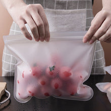 Load image into Gallery viewer, 1pc Reusable Silicone Food Storage Bag Zip Food Bag Leakproof Containers Fresh Bag Food Storage Bag Fresh Wrap Ziplock Bag
