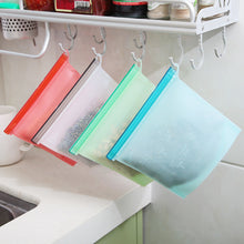 Load image into Gallery viewer, 1pc Reusable Silicone Sealing Food Storage Bag High Temperature Resistant Food Bag Refrigerator Stand up Fresh Bag Freezer Food Storage Bag
