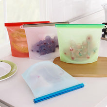 Load image into Gallery viewer, 1pc Reusable Silicone Sealing Food Storage Bag High Temperature Resistant Food Bag Refrigerator Stand up Fresh Bag Freezer Food Storage Bag
