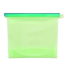 Load image into Gallery viewer, 1pc Reusable Silicone Sealing Food Storage Bag High Temperature Resistant Food Bag Refrigerator Stand up Fresh Bag Freezer Food Storage Bag
