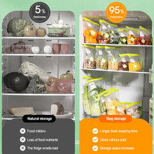 Load image into Gallery viewer, Reusable Zip Lock Bag Food Fresh Keeping Microwaveable Storage Bag Zipper Sealing Container Travel Freezer Camping Kitchen Fresh Keeping Bags
