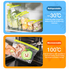 Load image into Gallery viewer, Reusable Zip Lock Bag Food Fresh Keeping Microwaveable Storage Bag Zipper Sealing Container Travel Freezer Camping Kitchen Fresh Keeping Bags
