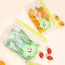 Load image into Gallery viewer, Reusable Zip Lock Bag Food Fresh Keeping Microwaveable Storage Bag Zipper Sealing Container Travel Freezer Camping Kitchen Fresh Keeping Bags
