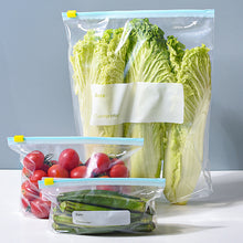 Load image into Gallery viewer, 10pcs Reusable Zip Lock Bag Food Fresh Keeping Microwaveable Storage Bag Zipper Sealing Container Travel Freezer Camping Kitchen Fresh Keeping Bags
