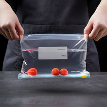 Load image into Gallery viewer, 10pcs Reusable Zip Lock Bag Food Fresh Keeping Microwaveable Storage Bag Zipper Sealing Container Travel Freezer Camping Kitchen Fresh Keeping Bags
