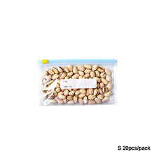 Load image into Gallery viewer, 10pcs Reusable Zip Lock Bag Food Fresh Keeping Microwaveable Storage Bag Zipper Sealing Container Travel Freezer Camping Kitchen Fresh Keeping Bags
