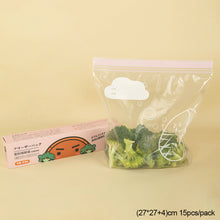 Load image into Gallery viewer, Stand Reusable Food Sealing Bag Fresh Keeping Microwaveable Storage Bag Zipper Sealing Container Travel Freezer Camping Kitchen Fresh Keeping Bags
