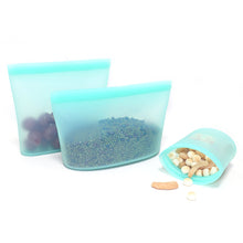 Load image into Gallery viewer, 1pc Reusable Silicone Sealing Food Storage Bag Leakproof Food Containers Refrigerator Stand up Fresh Bag Freezer Food Storage Bag
