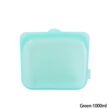 Load image into Gallery viewer, 1pc Silicone Reusable Food Bag Freezer Food Container Heat Resistant Leakproof Fresh Keeping Bags Sub-packing Sealing Bags
