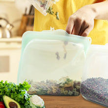 Load image into Gallery viewer, 1pc Silicone Reusable Food Bag Freezer Food Container Heat Resistant Leakproof Fresh Keeping Bags Sub-packing Sealing Bags

