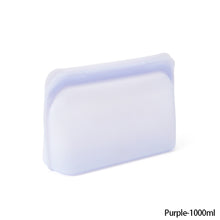 Load image into Gallery viewer, 1pc 1000ml Silicone Reusable Food Bag Freezer Food Container Heat Resistant Leakproof Fresh Keeping Bags Sub-packing Sealing Bags
