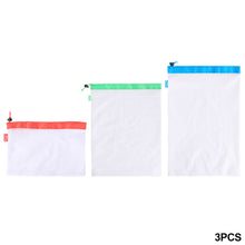 Load image into Gallery viewer, 3 Sizes Reusable Drawstring Mesh Bag Eco-Friendly Shopping Bags Toys Sundries Bag Grocery Storage Fruit Vegetable
