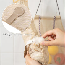 Load image into Gallery viewer, 1pc Reusable Kitchen Hanging Mesh Storage Bag Home Fruit Vegetable Net Bag Ginger Garlic Potatoes Onions Hollow Bag
