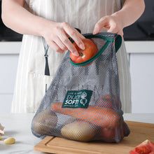 Load image into Gallery viewer, 1pc Reusable Kitchen Hanging Mesh Storage Bag Home Fruit Vegetable Net Bag Ginger Garlic Potatoes Onions Hollow Bag
