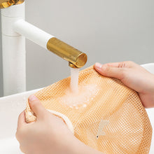 Load image into Gallery viewer, 1pc Reusable Kitchen Hanging Mesh Storage Bag Home Fruit Vegetable Net Bag Ginger Garlic Potatoes Onions Hollow Bag
