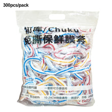 Load image into Gallery viewer, 50/100/300pcs Disposable Food Cover Plastic Elastic Food Lids Bowls Cups Caps Fruit Storage Kitchen Fresh Keeping Saver Bag
