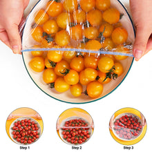 Load image into Gallery viewer, 50/100/300pcs Disposable Food Cover Plastic Elastic Food Lids Bowls Cups Caps Fruit Storage Kitchen Fresh Keeping Saver Bag
