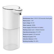 Load image into Gallery viewer, Adjustable Automatic Soap Dispenser Touchless Sensor Foam Pump Type-C Charging Smart Liquid Soap Dispenser
