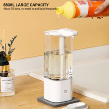 Load image into Gallery viewer, 550ml Automatic Dish Soap Dispenser Smart Bathroom Shampoo Shower Gel Liquid Dispenser Kitchen Detergent Dispenser
