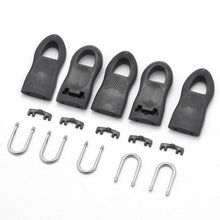 Load image into Gallery viewer, 5pcs/8pcs Replacement Zipper Puller End for Clothing Bag Zipper Fixer Traveling Suitcase Backpack Zipper Puller Pants Broken Buckle Zip Cord Tab

