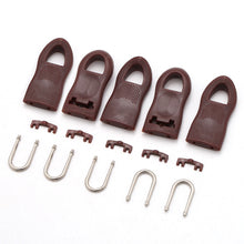 Load image into Gallery viewer, 5pcs/8pcs Replacement Zipper Puller End for Clothing Bag Zipper Fixer Traveling Suitcase Backpack Zipper Puller Pants Broken Buckle Zip Cord Tab
