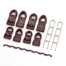 Load image into Gallery viewer, 5pcs/8pcs Replacement Zipper Puller End for Clothing Bag Zipper Fixer Traveling Suitcase Backpack Zipper Puller Pants Broken Buckle Zip Cord Tab
