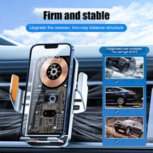 Load image into Gallery viewer, Car Creative Line Design Wireless Charging Mobile Phone Bracket Car Supplies Opening and Closing Navigation Support Frame

