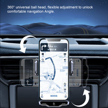 Load image into Gallery viewer, Car Supplies 15w Wireless Fast Charge Induction Navigation Bracket Car Air Vent Car Mobile Phone Holder T7
