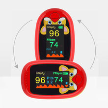 Load image into Gallery viewer, Cute Cartoon Children's Pulse Oximeter TFT Finger Clip Household Heart Rate Detection Pulse Oximeter Health Care
