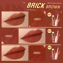 Load image into Gallery viewer, Matte Liquid Lipstick Not Easy To Stick To Cup Velvet Mist Chocolate Lip Glaze for Women Velvet Matte Liquid Lipsticks
