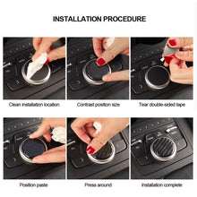 Load image into Gallery viewer, Carbon Fiber Car Control Knob Panel Decorative Covers Accessories Car Styling Trim Stickers Protector For Audi A3 2012-2017
