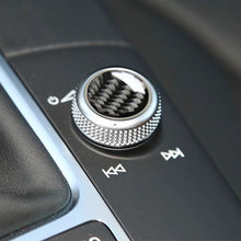 Load image into Gallery viewer, Carbon Fiber Car Control Knob Panel Decorative Covers Accessories Car Styling Trim Stickers Protector For Audi A3 2012-2017
