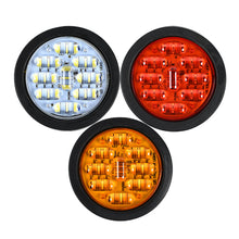 Load image into Gallery viewer, 1Pc 24V 9LED 6D Truck Side Lights Trailer Clearance Lights LED Marker Lights Round Wagon Rear Light
