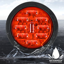 Load image into Gallery viewer, 1Pc 24V 9LED 6D Truck Side Lights Trailer Clearance Lights LED Marker Lights Round Wagon Rear Light
