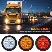 Load image into Gallery viewer, 1Pc 24V 9LED 6D Truck Side Lights Trailer Clearance Lights LED Marker Lights Round Wagon Rear Light
