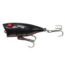 Load image into Gallery viewer, 4CM 3.3G Multi-Color Water System Micro Matter Wave Climbing ABS Lure Floating Fishing Bait Poper Trout Pike Fishing Hard Bait Triple Hook
