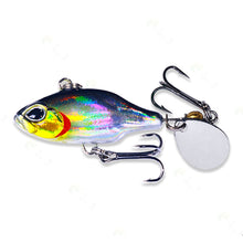 Load image into Gallery viewer, 5.2CM 8.5G Whirlpool VIB One-Piece Spinning Glitter Hard Bait Micro Object Majou Lure Bait Withtriple Hook For Long Cast Warping Mouth Bass Sea Fishing
