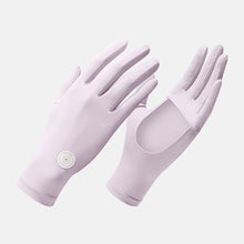 Load image into Gallery viewer, Ice Silk Sunscreen Gloves Summer Riding UPF 50+ Shading Anti-UV Palm Hollowed Out Non-Slip Light Breathable Gloves
