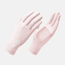 Load image into Gallery viewer, Ice Silk Sunscreen Gloves Summer Riding UPF 50+ Shading Anti-UV Palm Hollowed Out Non-Slip Light Breathable Gloves
